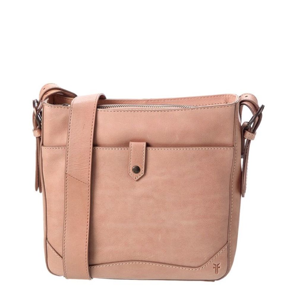 Frye Maddie Leather Messenger Bag, Pink